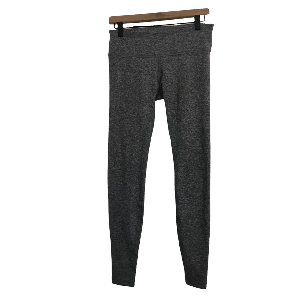 Lulululemon Heathered Grey Midrise Full Length Workout Lounge Leggings